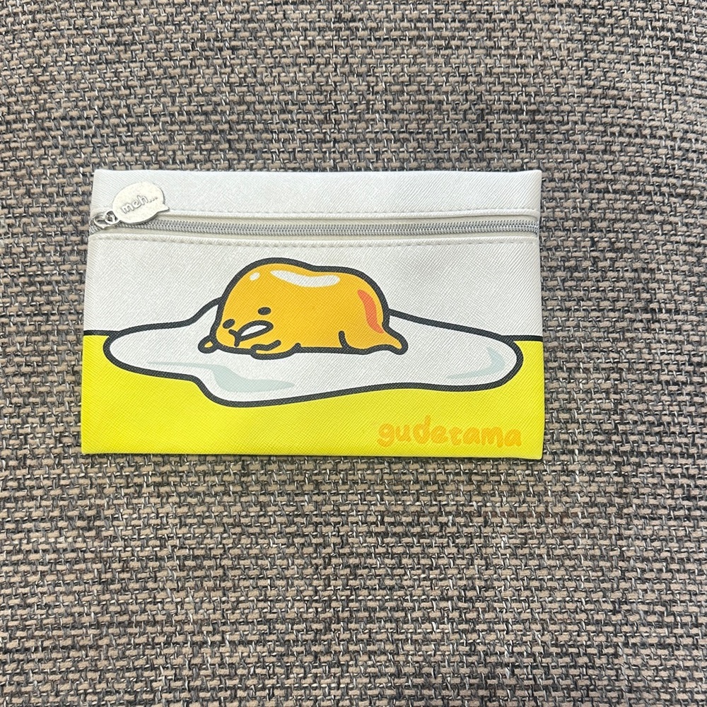 Gudetama Lazy Egg Sanrio Pencil or Cosmetic Pouch